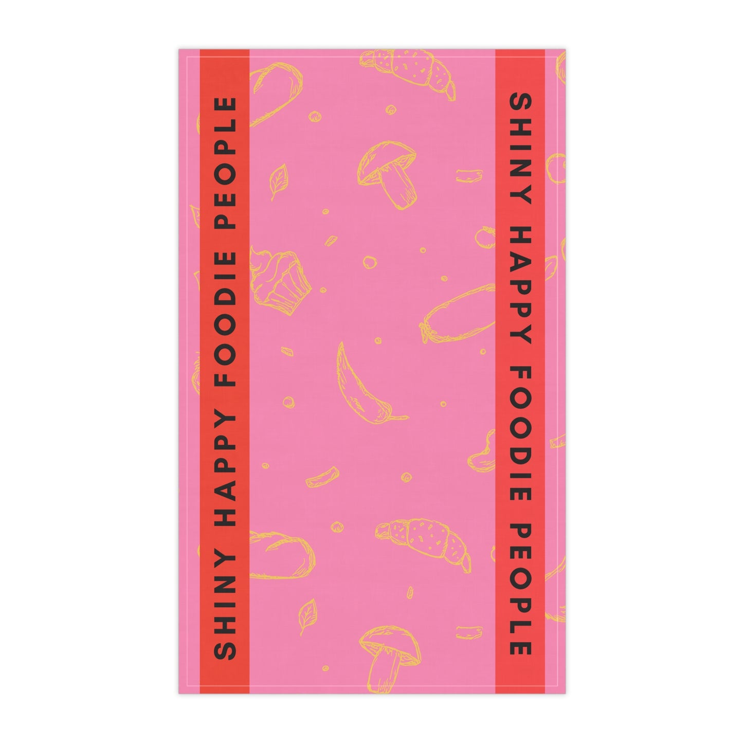 Shiny Happy Foodie People - Pink & Red